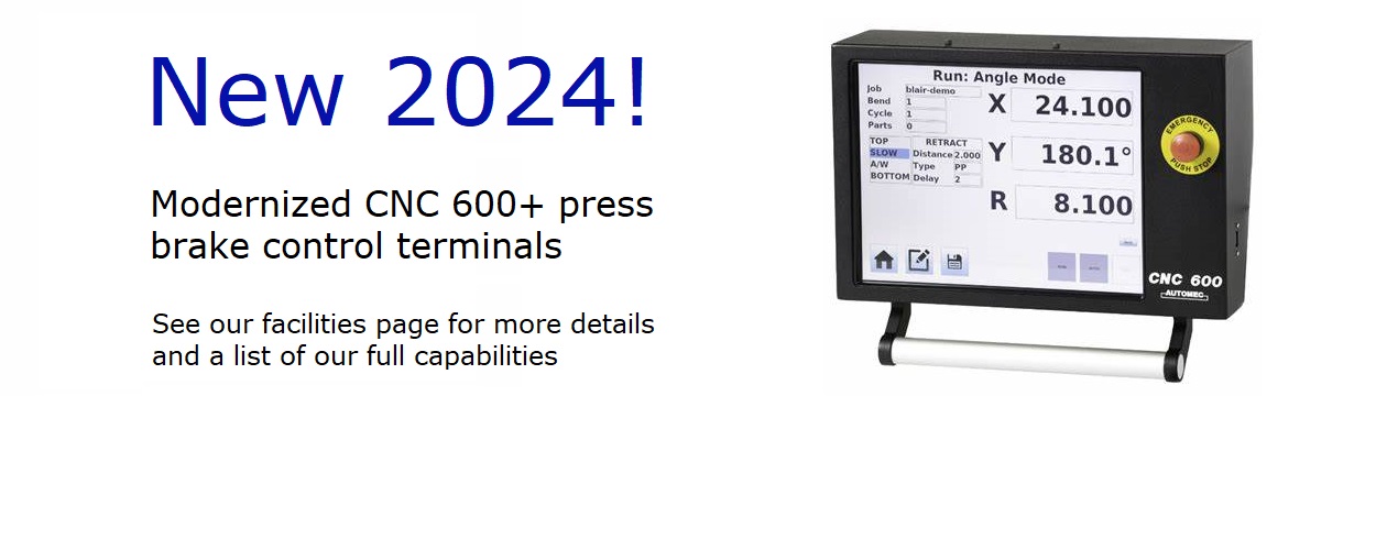 New acquisition 2024: CNC 600+ press brake control terminal
