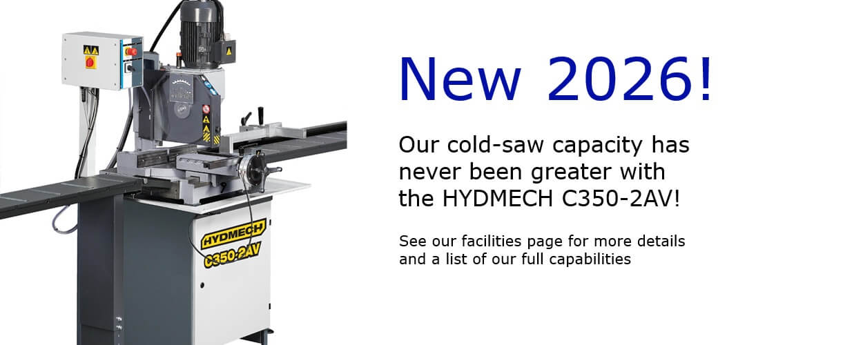 New acquisition 2026: Hydmech C350-2AV Cold Saw